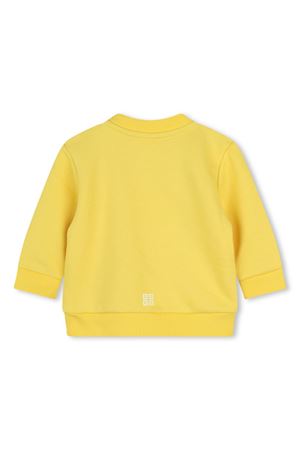 felpa in cotone giallo GIVENCHY KIDS | H30472526